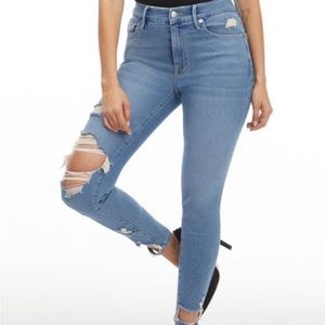 NWT good American good waist crop jeans size 8